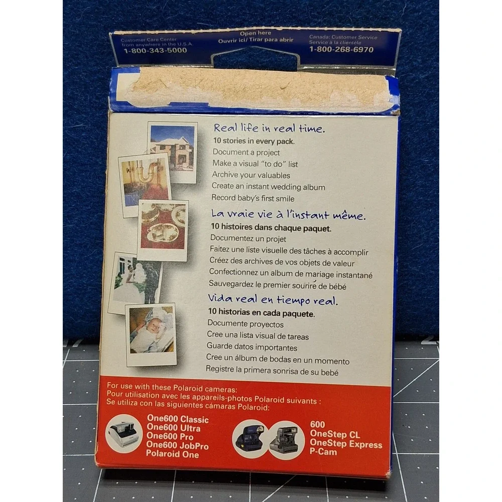 Polaroid 600 Instant Film Color 10 Photos Sealed Foil Pack Expired